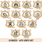 Personalised Cat Christmas Decorations | Wooden Cat Baubles