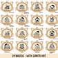 Personalised Cat Christmas Decorations | Wooden Cat Baubles