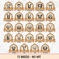 Personalised Dog Christmas Decorations | Wooden Dog Baubles