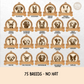Personalised Dog Christmas Decorations | Wooden Dog Baubles