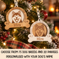 Personalised Dog Christmas Decorations | Wooden Dog Baubles