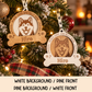 Personalised Cat Christmas Decorations | Wooden Cat Baubles