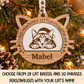 Personalised Cat Christmas Decorations | Wooden Cat Baubles